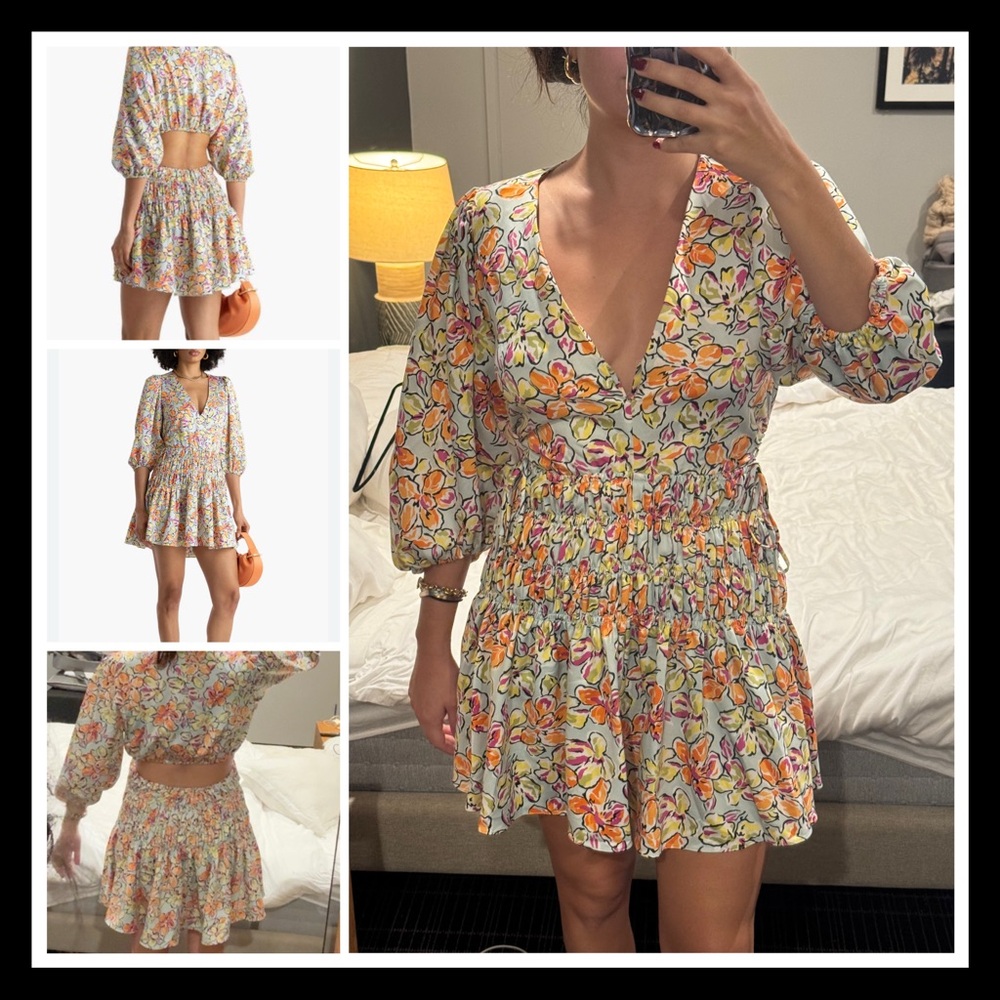 Maje dress flower dress